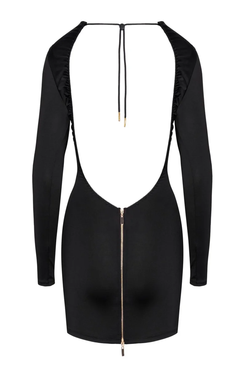Mini robe noire vue 3
